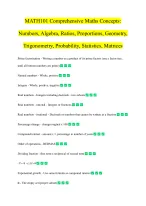 MATH101 Comprehensive Maths Concepts Numbers, Algebra, Ratios ...