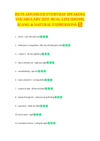 IELTS ADVANCED EVERYDAY SPEAKING VOCABULARY 2025 REAL-LIFE IDIOMS, SLANG & NATURAL EXPRESSIONS