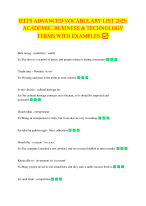 IELTS ADVANCED VOCABULARY LIST 2025 ACADEMIC, BUSINESS & TECHNOLOGY TERMS WITH EXAMPLES