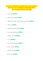 IELTS ULTIMATE VOCABULARY MASTERLIST 2025-2026 700+ WORDS & PHRASES WITH VIETNAMESE MEANINGS