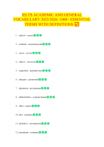 IELTS ACADEMIC AND GENERAL VOCABULARY 2025-2026 500+ ESSENTIAL TERMS WITH DEFINITIONS