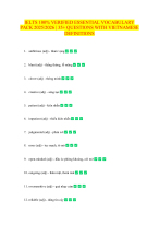 IELTS 100- VERIFIED ESSENTIAL VOCABULARY PACK 2025-2026 35+ QUESTIONS WITH VIETNAMESE DEFINITIONS