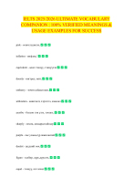 IELTS 2025-2026 ULTIMATE VOCABULARY COMPANION 100- VERIFIED MEANINGS & USAGE EXAMPLES FOR SUCCESS.