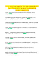IELTS 2025-2026 MASTER VOCABULARY GUIDE 100- VERIFIABLE WORDS, MEANINGS & USAGE EXAMPLES