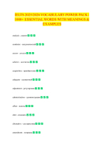 IELTS 2025-2026 VOCABULARY POWER PACK 1000+ ESSENTIAL WORDS WITH MEANINGS & EXAMPLES