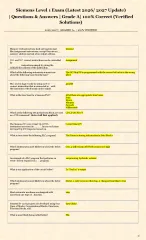 Siemens Level 1 Exam (Latest 2026/ 2027 Update)   | Questions & Answers | Grade A| 100% Correct