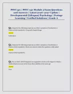 PSYC140 / PSYC 140 Module 5 Exam Questions  and Answers | Latest 2026–2027 Update |  Developmental (...