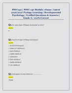PSYC140 / PSYC 140 Module 1 Exam | Latest  2026/2027 Portage Learning | Developmental  Psychology |...