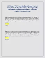 PSYC140 / PSYC 140 Module 2 Exam | Latest  2026/2027 Portage Learning | Developmental  Psychology |...