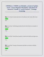 CHEM210 / CHEM 210 Module 3: (Latest Update  2026 / 2027) Organic Chemistry | Questions &  Answers |...