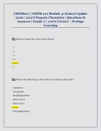 CHEM210 / CHEM 210 Module 4: (Latest Update  2026 / 2027) Organic Chemistry | Questions &  Answers |...