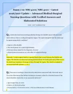 Exam 1 v2: NSG 4100/ NSG 4100 – Latest  2026/2027 Update – Advanced Medical-Surgical  Nursing Questi...