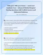 NSG 4100/ NSG 4100 Exam 1 – 2026/2027  Academic Year – Advanced Medical-Surgical  Nursing Questions...