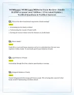 NURS5433/ NURS 5433 Midterm Exam Review– Family  II (FNP 2) 2026/ 2027 Edition | UTA Latest Update |...