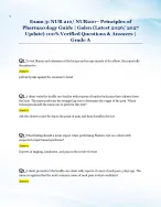 Exam 3: NUR 210/ NUR210– Principles of  Pharmacology Guide | Galen (Latest 2026/ 2027  Update) 100% Verified Questions & Answers |  Grade A