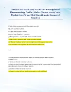 Exam 2 V2: NUR 210/ NUR210– Principles of  Pharmacology Guide | Galen (Latest 2026/ 2027  Update) 100% Verified Questions & Answers |  Grade A