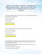 Exam 3 V2: NUR 210/ NUR210– Principles of  Pharmacology Guide | Galen (Latest 2026/ 2027  Update) 100% Verified Questions & Answers |  Grade A