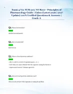 Exam 4 V2: NUR 210/ NUR210– Principles of  Pharmacology Guide | Galen (Latest 2026/ 2027  Update) 100% Verified Questions & Answers |  Grade A