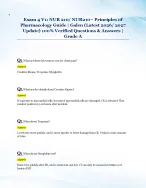 Exam 4 V1: NUR 210/ NUR210– Principles of  Pharmacology Guide | Galen (Latest 2026/ 2027  Update) 100% Verified Questions & Answers