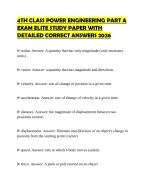 4TH CLASS POWER ENGINEERING PART A EXAM ELITE STUDY PAPER WITH DETAILED ...