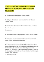 ATLS EXAM SCRIPT ACTUAL EXAM 2026 COMPLETE QUESTIONS AND ANSWERS GRADED A+