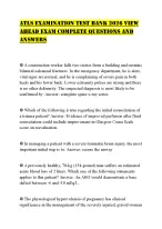 ATLS EXAMINATION TEST BANK 2026 VIEW AHEAD EXAM COMPLETE QUESTIONS AND ANSWERS