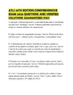ATLS 10TH EDITION COMPREHENSIVE EXAM 2026 QUESTIONS AND VERIFIED SOLUTIONS GUARANTEED PASS