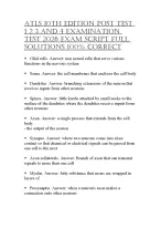 ATLS 10THEDITIONPOSTTEST1 2 3 AND4 EXAMINATIONTEST 2026 EXAMSCRIPTFULLSOLUTIONS 100%CORRECT