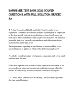 BARBRI MBE TEST BANK 2026 SOLVED QUESTIONS WITH FULL SOLUTION GRADED A+