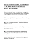 DYNATRACE PROFESSIONAL CERTIFICATION EXAM SCRIPT 2026 QUESTIONS WITH SOLUTIONS GRADED A+