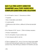 EAP F-89 FIRE SAFETY DIRECTOR EXAMPREP 2026 STUDY GUIDE WITH COMPLETE ...