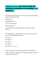 EARTH SCI 2GG3 TEST BANK EXAMS SET COMPLETE QUESTIONS AND ANSWERS 2026 GRADED A+.