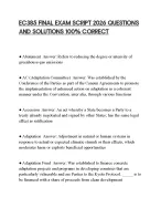 EC385 FINAL EXAM SCRIPT 2026 QUESTIONS AND SOLUTIONS 100% CORRECT