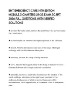 EMT EMERGENCY CARE 14TH EDITION MODULE 5 - DocMerit