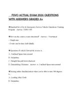 FSVO ACTUAL EXAM 2026 QUESTIONS WITH ANSWERS GRADED A+