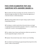 FSVO STATE EXAMINATION TEST 2026 QUESTIONS WITH ANSWERS GRADED A+