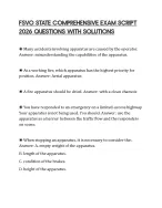 FSVO STATE COMPREHENSIVE EXAM SCRIPT 2026 QUESTIONS WITH SOLUTIONS