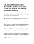 FULL TEST BANK FOR INTERMEDIATE ACCOUNTING, 3RD EDITION | AUTHORS: ELIZABETH A. GORDON, JANA S. RAE