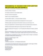 FUNDAMENTALS OF COACHING STUDY GUIDE QUESTIONS AND SOLUTIONS 2025/2026 GRADED A+