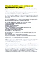 FUNDAMENTALS OF COACHING QUESTIONS AND SOLUTIONS 2025/2026 GRADED A+