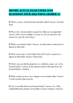 MENDIX ACTUAL EXAM PAPER 2026 QUESTIONS WITH SOLUTIONS GRADED A+