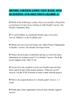 MENDIX CERTIFICATION TEST BANK 2026 QUESTIONS AND SOLUTIONS GRADED A+