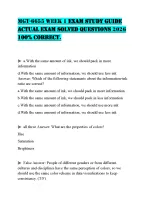 MGT-6655 WEEK 1 EXAM STUDY GUIDE ACTUAL EXAM SOLVED QUESTIONS 2026 100% CORRECT.