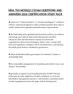 MHA 705 MODULE 2 EXAM QUESTIONS AND ANSWERS 2026 CERTIFICATION STUDY PACK