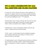 WST 371 QUIZ 2 EXAMINATION TEST 2026 FULL QUESTIONS AND SOLVED SOLUTIONS