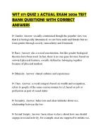 WST 371 QUIZ 2 ACTUAL EXAM 2026 TEST BANK QUESTIONS WITH CORRECT ANSWERS