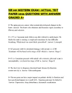NR 601 MIDTERM EXAM 1 ACTUAL TEST PAPER 2026 QUESTIONS WITH ANSWERS ...