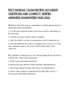 PECT MODULE 1 EXAM REVIEW ACCURATE QUESTIONS AND CORRECT VERIFIED ANSWERS GUARANTEED PASS 2026