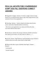 PEGA LSA ARCHITECTURE COMPREHENSIVE SCRIPT 2026 FULL QUESTIONS CORRECT ANSWERS