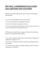PEPP FINAL EXAM STUDY GUIDE 2026 QUESTIONS WITH FULL SOLUTIONS